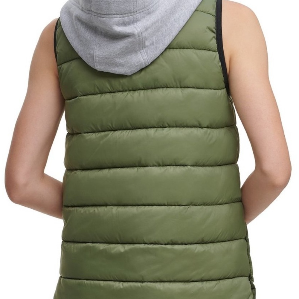 Calvin Klein Performance Repel Hooded Puffer Vest - Picture 2 of 9